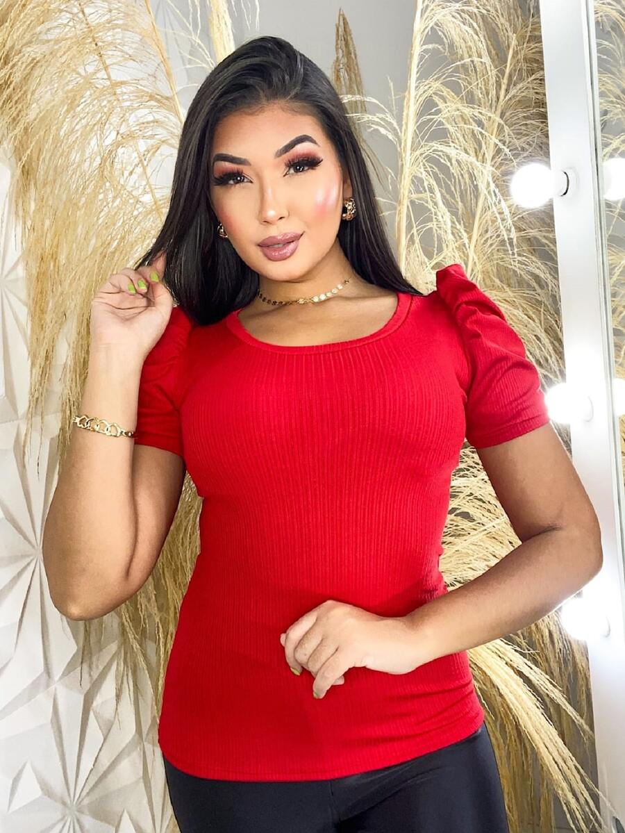 Women T-Shirts - 紅色 - 查看 1