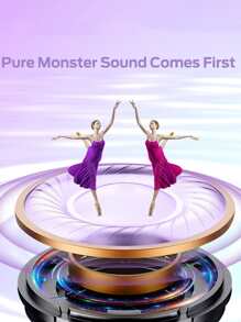 Monster Auriculares Inalámbricos - Morado - Ver 3