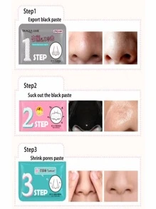 10 Mascarillas para  Remover Puntos Negro Espinillas 3 pasos Olika - Multicolor - Ver 3