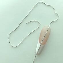 1米/包 0.8毫米 银质美甲串珠链，DIY 珠宝制作 指甲饰品 指甲宝石 美甲用品 指甲