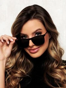 Óculos De Moda Feminina Casual Presente Perfeito Para Amigos Para Uso Diário COM ESTOJO LENTE UV400