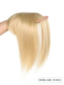 假髮頭戴女士白色假髮片女長直髮一片未標記的髮片塊 - 彩色 - 查看 8