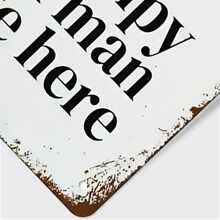 1 Pezzo Targa Decorativa Metallica Senza Cornice 'a Nice Woman', Adatta Per Il Soggiorno, 11,81 * 7,87 Pollici - Bianco e nero - Visualizzare 4