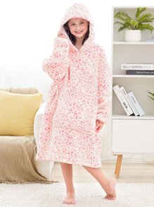 Ropa Térmica Para El Hogar Con Estampado De Leopardo Rosa Para Niñas - Multicolor - Ver 3