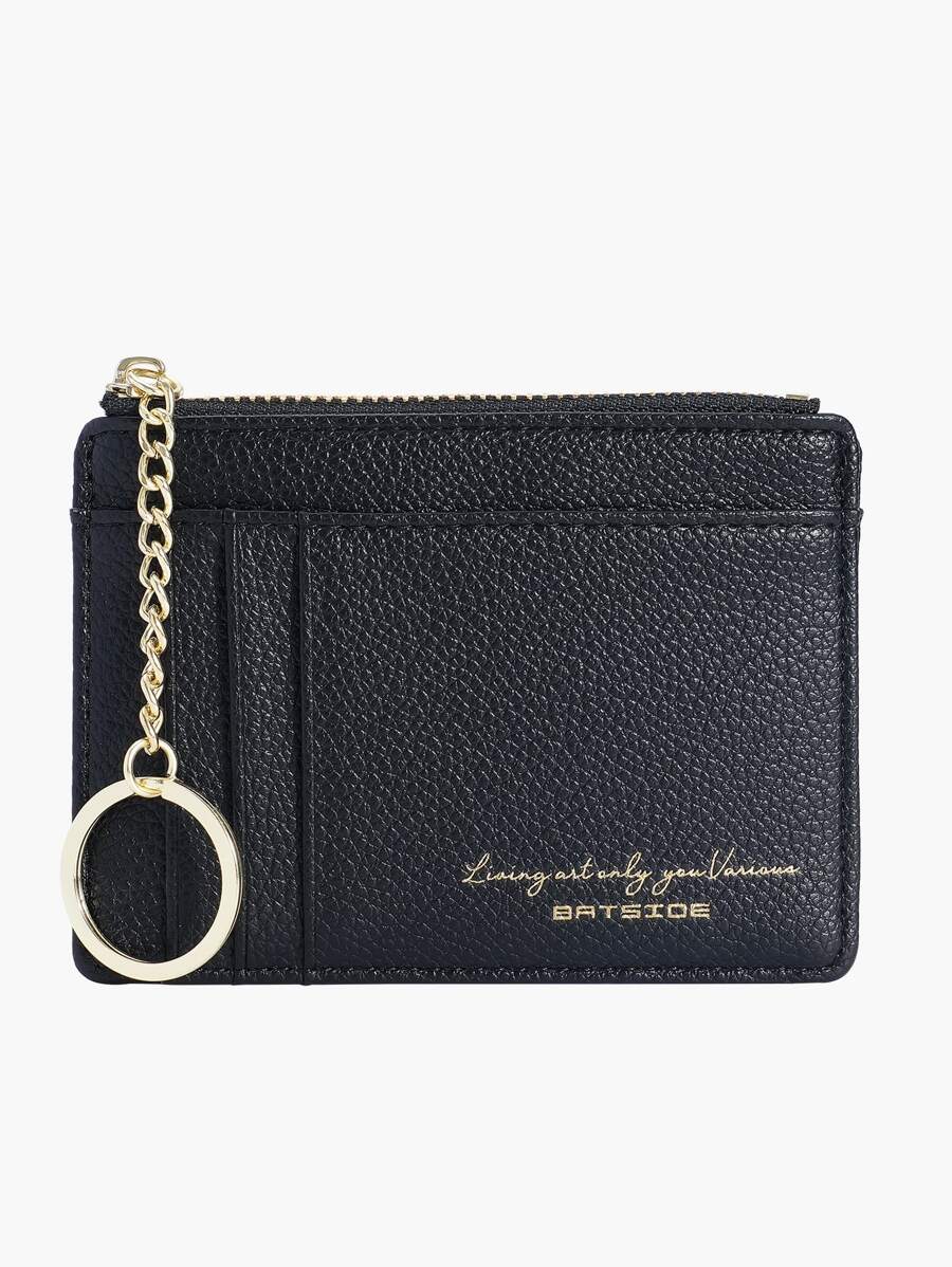 BATSIOE 新款迷你拉链女士硬币带多个卡槽钥匙扣和功能便携式现金白领男性大学工作商务通勤办公室周年纪念生日情人节礼物身份证夹钱包钥匙扣女士钱包钱包小钱包