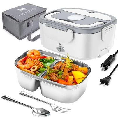 65W Electric Bento Box For Car, Household Bento Box, Large Capacity Lunch Box With Fork Or Spoon, Bento Lunch Box For Adults, Food Storage Container