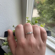1pc Vintage, Simple, Carved, Plant Flower Decorated Ring, Suitable For Women's Wedding Party, Festival, Leisure, Everyday Wear Valentines,Mom,Mother,Mother's Day,Gift - 復古銀色 - 查看 3