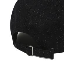 1pc Women's Glitter Rhinestone Baseball Cap, Versatile Sun Protection - Black - View 3