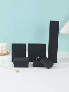 1個黑色珠寶盒,適用於戒指、耳環、手鍊和項鍊 - B - 查看 4