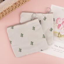 1 Pieza Bolsa De Almacenamiento De Toallas Sanitarias Para Niñas Durante El Período Menstrual - Blanco - Ver 7