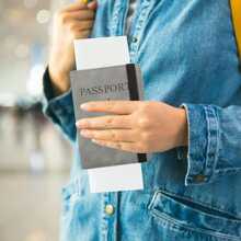 Passport Holder Wallet With Card Slot And Travel Accessories - Grey - View 6