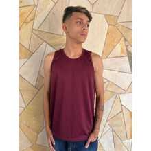 Men Sports Tees & Tanks - 酒紅色 - 查看 1