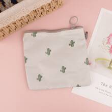 1 Pieza Bolsa De Almacenamiento De Toallas Sanitarias Para Niñas Durante El Período Menstrual - Blanco - Ver 6