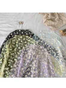 Blusa Mesh Transparente Girasol - Blanco - Ver 2