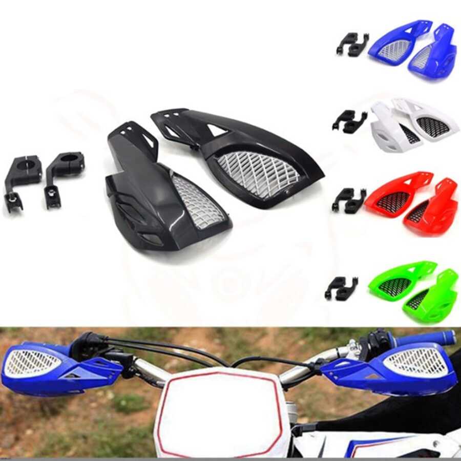 1pair 22mm Universal Motorcycle Handlebar Hand Guard For Atv, Off-Road, Plastic Hand Protector For Motorbike, Beach, Racing - Blue - View 1