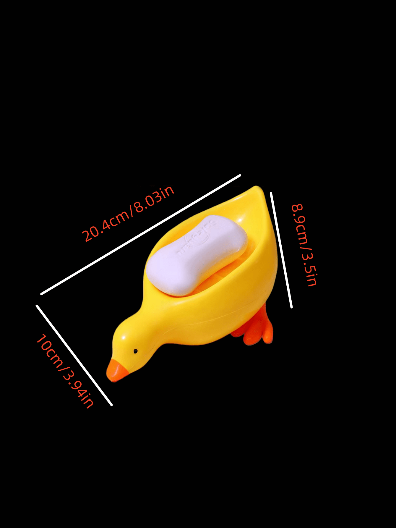 Soap Dish Box Household Water Draining Soap Container, Quirky Duck