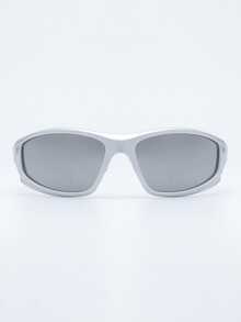 1pc Universal Silver Tone Reflective Lens Nose Pad Sports Fashion Glasses, Bike Riding - Silver - View 2