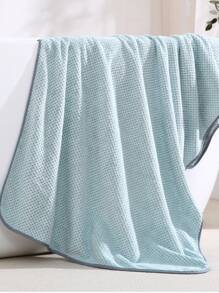 1 Chiếc Khăn Tắm Hình Chữ Nhật Lớn Bằng Sợi Polyester Màu Xanh, Kích Thước 33,84 * 67,3 Inch, Dành Cho Nam Và Nữ, Người Lớn Trong Gia Đình, Khăn Tắm Bơi Cho Trẻ Em, Nhanh Khô Và Thấm Nước, Mềm Mại Và Không Phai Màu, Thích Hợp Cho Phòng Tắm, Khách Sạn, Phòng Tập Thể Dục, V.v. - Màu xanh lam - Xem 1