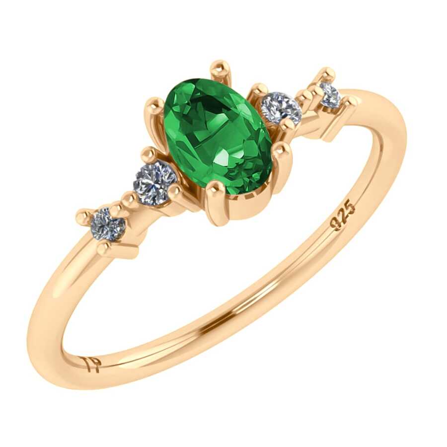 Fine Single Ring - Green - View 1