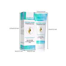 Crema De Cuidado Del Cabello Con Aceite De Coco, Sin Calor Para Alisar, Duración Prolongada, Alisado, Tratamiento Para Reparación De Frizz Y Puntas Abiertas - crema alisadora del cabello - Ver 2