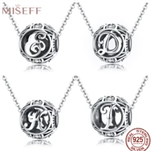 MISEFF 新款 1 件 925 纯银字母系列串珠手链女士礼物 DIY 珠宝制作女孩生日礼物情人节礼物儿童节礼物