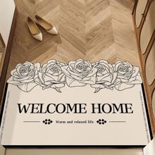 Bathroom Mat, Entrance Door Foot Pad, Toilet Mat, Silicone Diatomaceous Earth Water Absorbent Mat, Non-Slip Washroom Carpet ,Room Decor