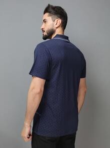 Men Polo Shirts - 寶藍色 - 查看 5