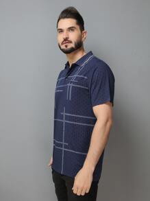 Men Polo Shirts - 寶藍色 - 查看 6