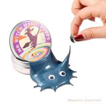 1pc Magnetic Slime, Magnetic Putty, Bouncing Silly Putty Toys For Stress Relief And Cognitive Development - Dark Green - View 1