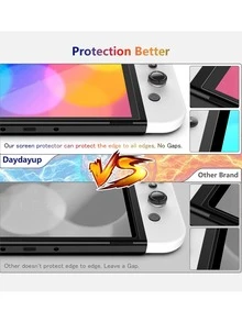 4入組鋼化玻璃屏幕保護貼,配有黑色安裝套件 - 無色 - 查看 4