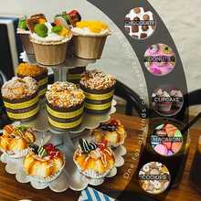 1 個金色蛋糕架 - 金色 - 查看 3