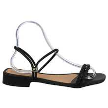 Women Flat Sandals - 黑色 - 查看 3