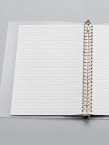 Carpeta tipo libreta de pasta transparente de raya 26 hojas - Multicolor - Ver 5