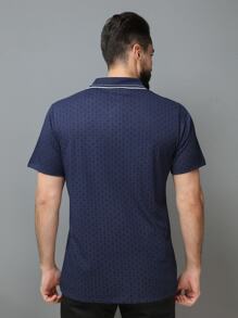 Men Polo Shirts - 寶藍色 - 查看 7