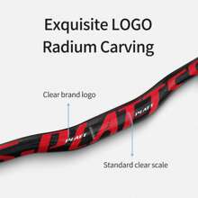 Mtb Carbon Handlebar Bicycle Handlebar 31.8*580-680/720/760mm Glossy Black Handlebars For Mountain Bike Accessories