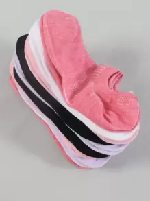 1/10/20 Pairs Multicolor Women's Boat Socks - Multicolor - View 7