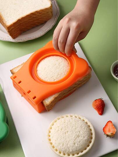 1pc Multipurpose Stainless Steel Sandwich Cutter - Ideal For Bread, Toast, Fruit, Cookies And Diy Baking - Ideal For Back To School Lunch Box