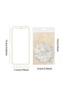 20pcs/pack Twilight Sticker Set, Stay In Flower Sea Series Material For Diy Scrapbooking Decoration - Green - View 7