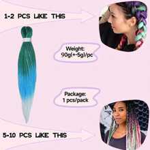 Pre streched Braiding Hair within Sparkling Tinsel Hair Extensions Soft Yaki Texture Easily Crochet Twist Braids Hair Synthetic Box Braiding Hair for Women