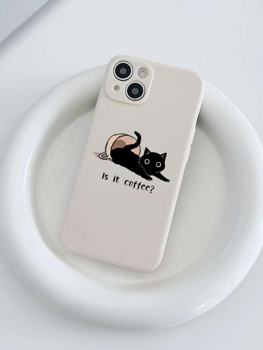 1 Miếng Đáng yêu Mèo In Ốp lưng & bao da điện thoại Với Tốt Lỗ Mờ , Tương thích với Apple - Nhiều màu - Xem 1