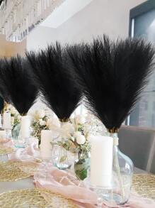 MEHELANY 25/12/6 Cái/Bộ Hoa Cỏ Pompas Nhân Tạo Trang Trí Halloween, Hoa Nhựa Giả Cỏ Pampas Màu Đen Chất Lượng Cao Lụa Cành Cỏ Pompas Giả Bình Hoa Cắm Hoa Cho Trung Tâm Đám Cưới Ngày Của Mẹ Trang Trí Nhà Boho Sậy Nhân Tạo, Ngày Valentine, Quà Tặng Quà Tặng Sinh Nhật Tốt Nghiệp - màu đen - Xem 3