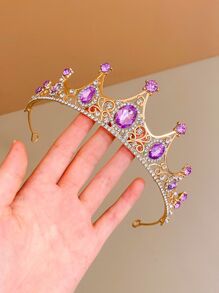 1 Corona Dulce De Princesa Para Niña Con Cristales De Imitación - Multicolor - Ver 4