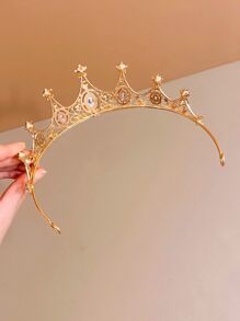 1 Corona Dulce De Princesa Para Niña Con Cristales De Imitación - Multicolor - Ver 6