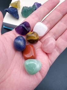 18pcs Healing Crystals Set Real Crystals And Healing Stones Kit Energy Crystals For Beginners Meditation Yoga 7 Natural Tumbled Crystals And 7 Raw Chakra Stones Rose Quartz Pendulum Fengshui Hand-Woven Nut Bag Velvet Bag Wooden Chest Box Set Best