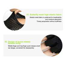 Breathable Cycling Gloves Fast-Drying Sports Fitness Half Finger Hand Protector Cover Unisex Non-Slip Riding Bike Gloves,Black Gloves, Gym - View 5