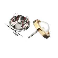 10pcs/set Women's Pearl Rhinestone Anti-slip Brooch Pin Clothes Waist Fixing Tool, Anti-slip Chest Pin - Multicolor - View 7