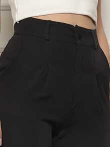 Women Pants - 黑色 - 查看 3