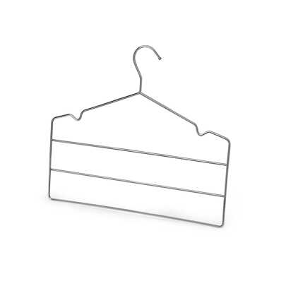 Cabide Triplo Arthi 31CM Roupa Camiseta Calça etc Cromado