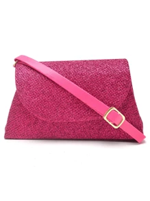 Women Clutches - Màu Hồng Tươi - Xem 2