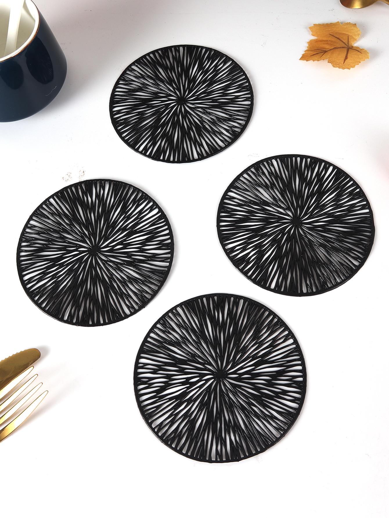 Placemats And Coaster 6/10 Piece Set PVC Place Mats For Kitchen Table